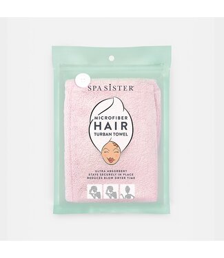 Microfiber Hair Turban Towel Pink Amber Marie and Company