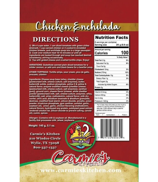 Chicken Enchilada Soup Mix
