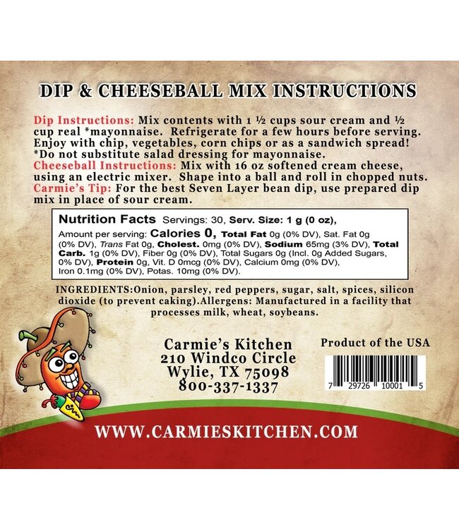 Mañana Mexican Dip Mix