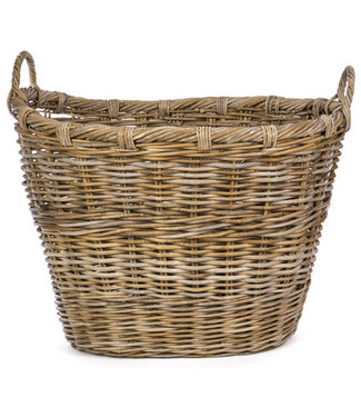 Oval Rattan Storage