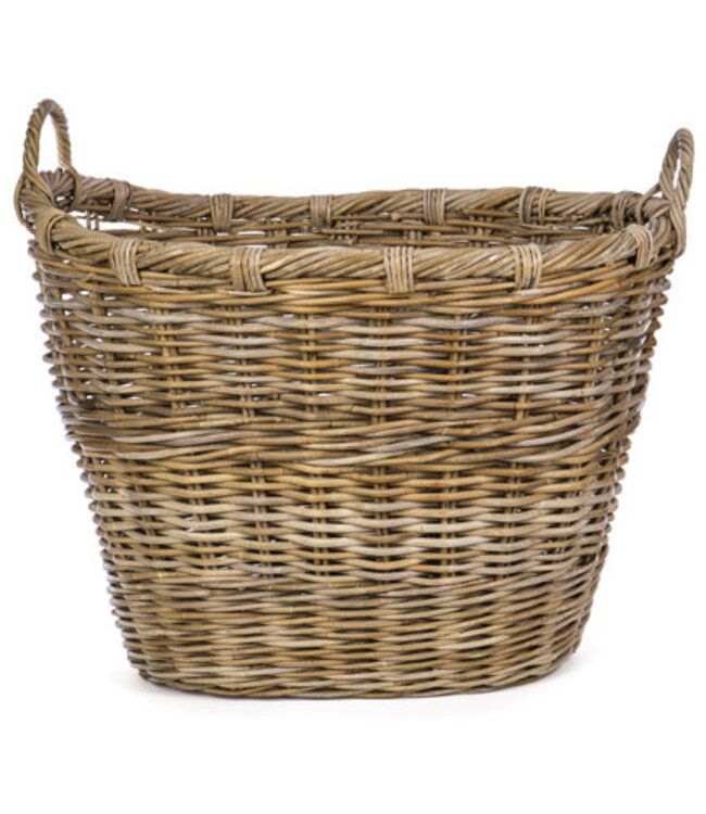 Oval Rattan Storage