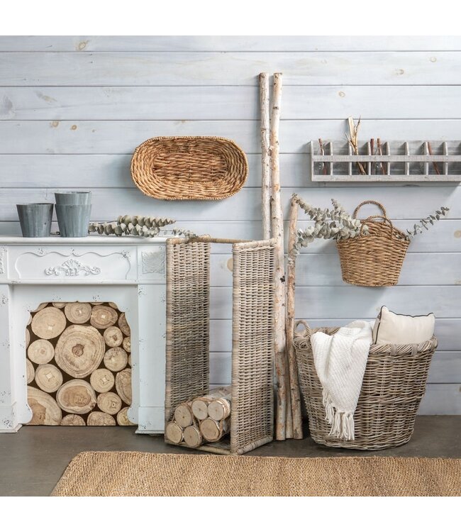Oval Rattan Storage
