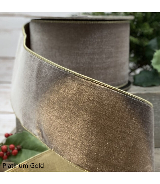 1” X 10YDS Lush Velvet Metallic