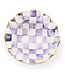 MACKENZIE CHILDS Plum Check Ceramic Fluted Breakfast Bowl