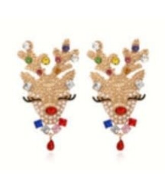 Whimsical Deer Dangle Earring