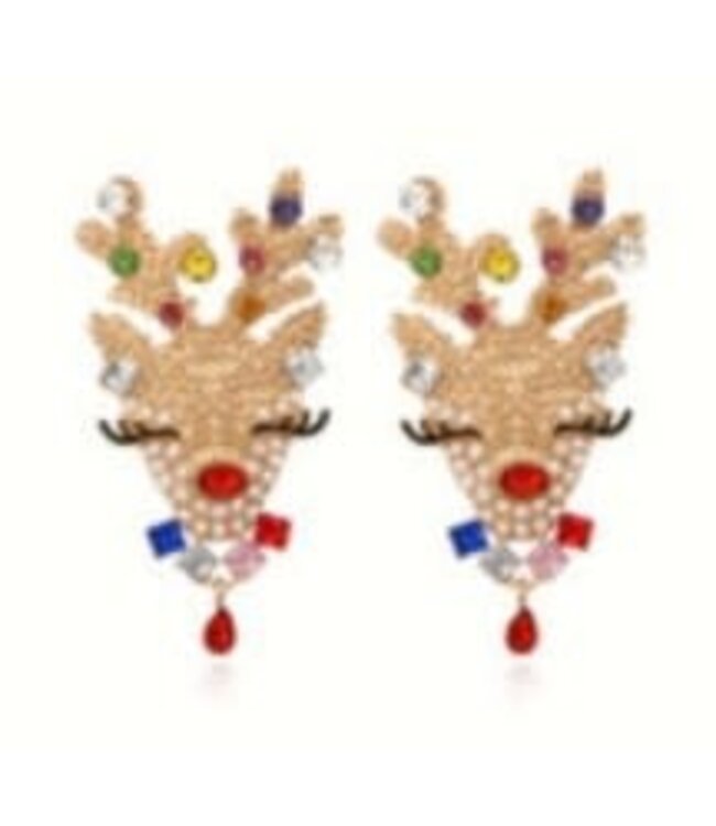 Whimsical Deer Dangle Earring