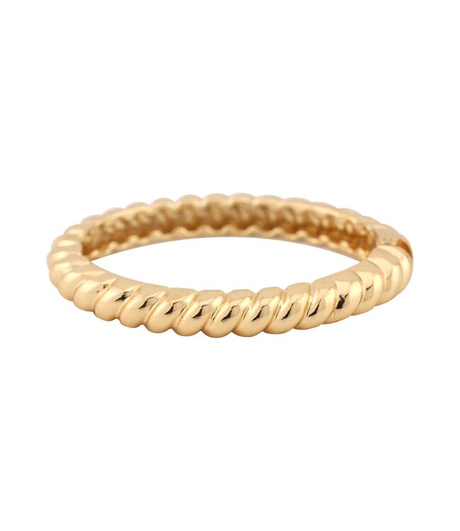 Metal Texture Bangle Hinge Bracelet