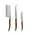 Laguiole Connoisseur Olive Wood Cheese - Sold as Set