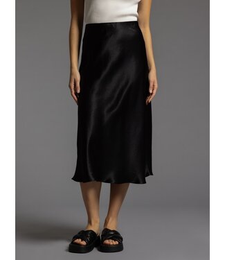 Mirada Satin Midi Skirt