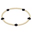 ENEWTON Signature Cross Small Gold Pattern 2mm Bead Bracelet
