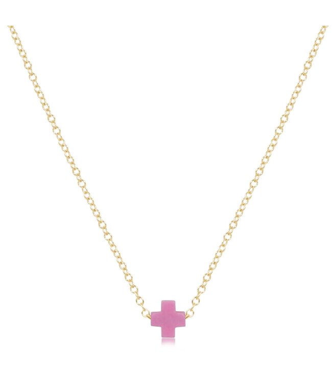 ENEWTON 16" Necklace Gold - Signature Cross Small