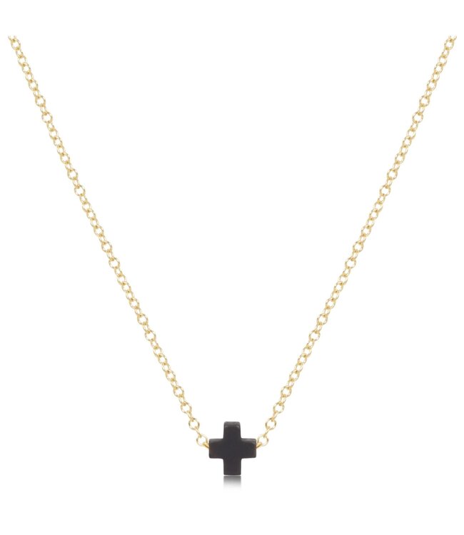 ENEWTON 16" Necklace Gold - Signature Cross Small