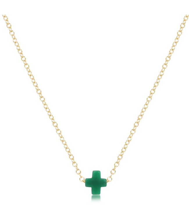 ENEWTON 16" Necklace Gold - Signature Cross Small