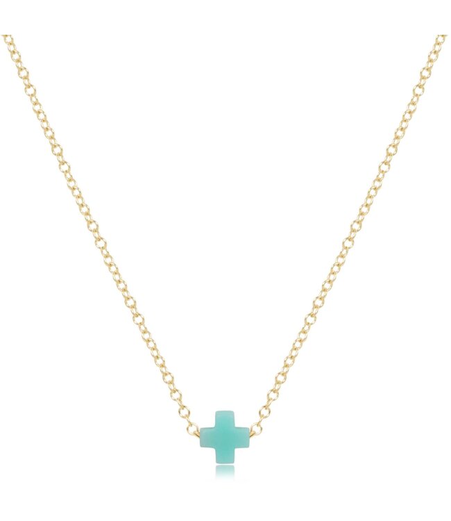 ENEWTON 16" Necklace Gold - Signature Cross Small