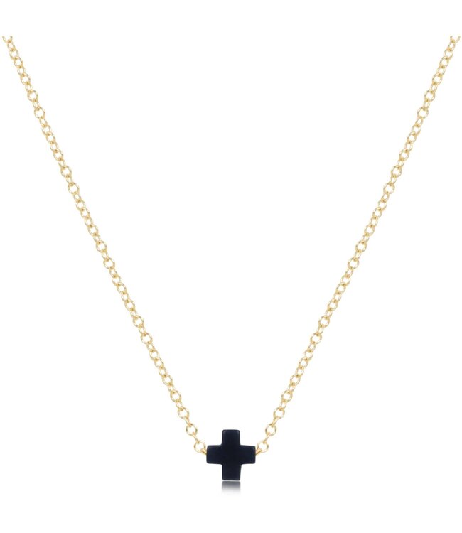 ENEWTON 16" Necklace Gold - Signature Cross Small