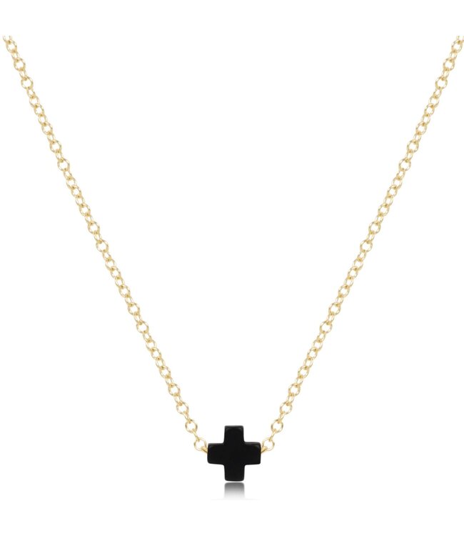 ENEWTON 16" Necklace Gold - Signature Cross Small