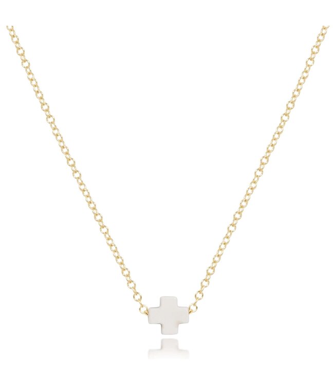 ENEWTON 16" Necklace Gold - Signature Cross Small