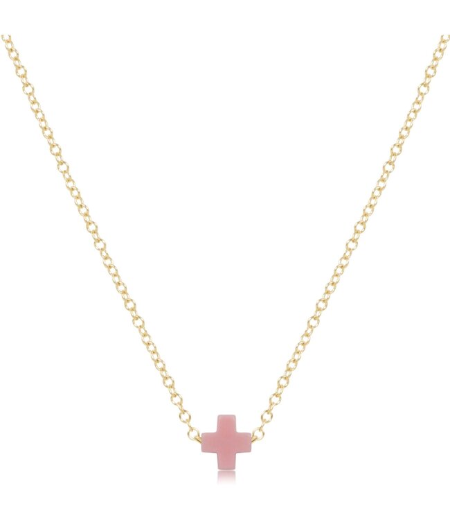 ENEWTON 16" Necklace Gold - Signature Cross Small