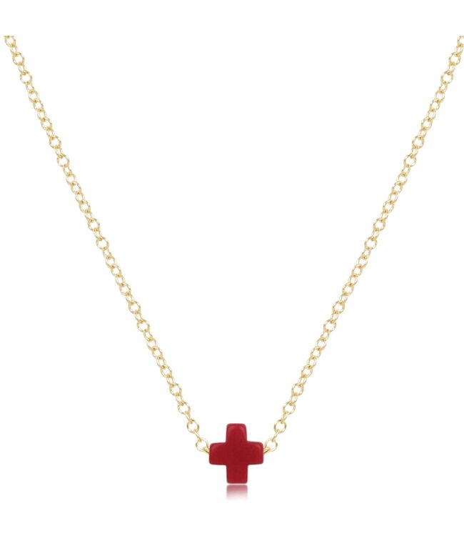 ENEWTON 16" Necklace Gold - Signature Cross Small