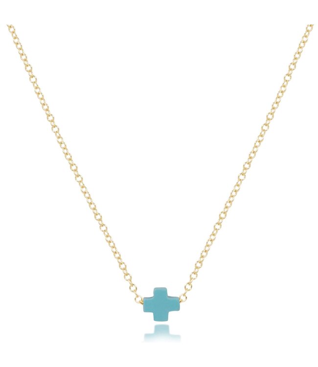 ENEWTON 16" Necklace Gold - Signature Cross Small