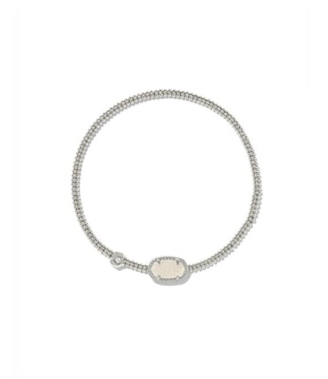 KENDRA SCOTT Grayson Stretch Silver Bracelet