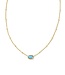 KENDRA SCOTT Mini Elisa Satellite Short Pendant Gold Necklace
