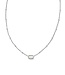 KENDRA SCOTT Mini Elisa Satellite Short Pendant Silver Necklace