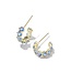 KENDRA SCOTT Cailin Crystal Huggie Earrings