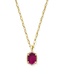 KENDRA SCOTT Daphne Pave Frame Short Pendant Necklace