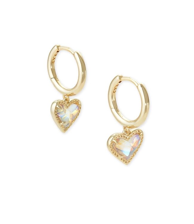 KENDRA SCOTT Ari Heart Huggie Earrings
