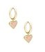 KENDRA SCOTT Ari Heart Huggie Earrings