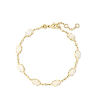 KENDRA SCOTT Emilie Gold Chain Bracelet in Iridescent Drusy