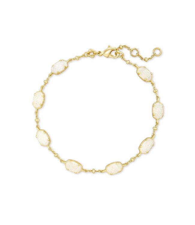KENDRA SCOTT Emilie Gold Chain Bracelet in Iridescent Drusy