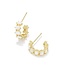 KENDRA SCOTT Cailin Crystal Huggie Earrings