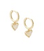 KENDRA SCOTT Ari Heart Huggie Earrings