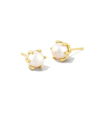 KENDRA SCOTT Ashton Pearl Stud Earrings