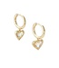 KENDRA SCOTT Ari Heart Huggie Earrings
