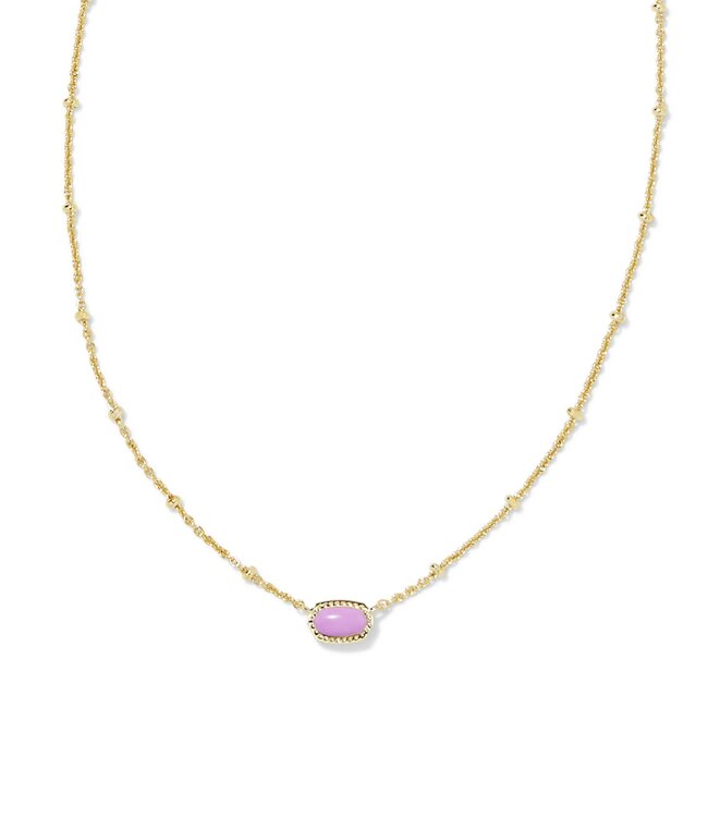 KENDRA SCOTT Mini Elisa Satellite Short Pendant Gold Necklace