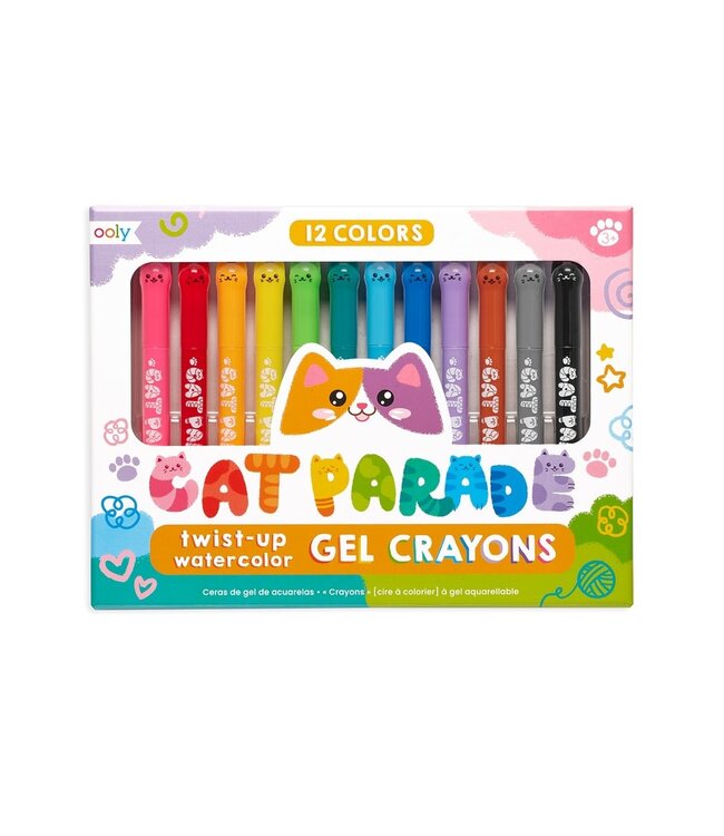 Cat Parade Gel Crayons - Sold as Set