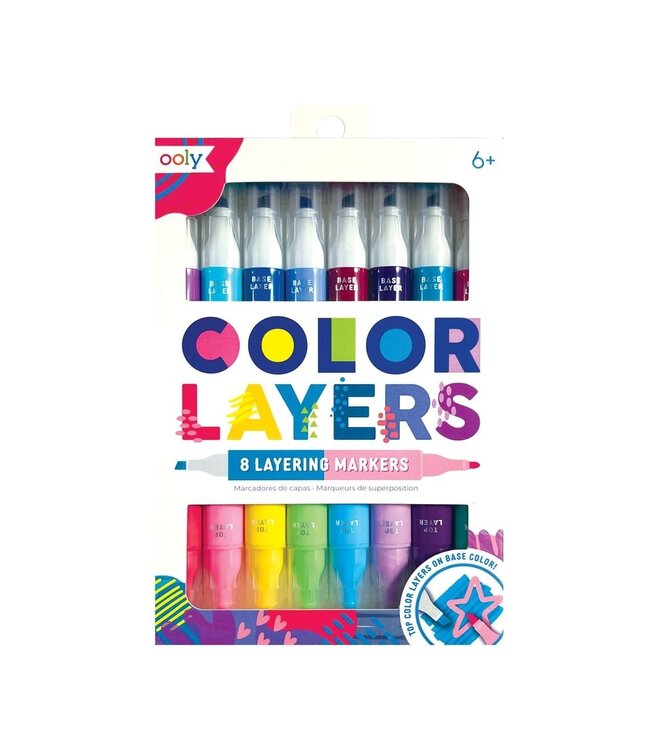 Color Layers Double-Ended Layering Markers- Set of 8