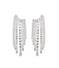 Rhinestone Tassel Stud Earring