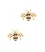 Bee With Pearl Stud Earring