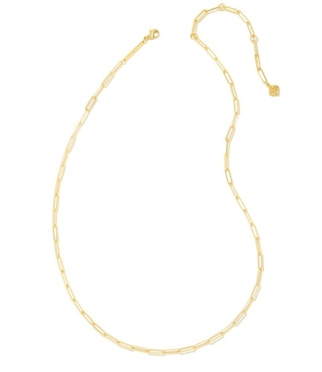 KENDRA SCOTT Courtney Paperclip Necklace in Gold