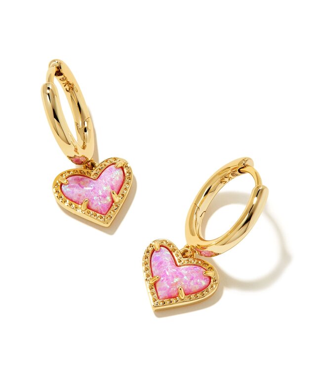 KENDRA SCOTT Ari Heart Huggie Earrings