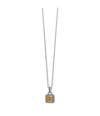 BRIGHTON Mosaic Two Tone Mini Tile Necklace
