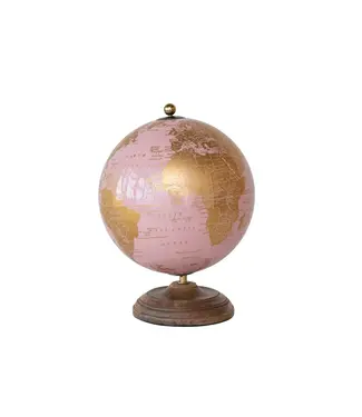 Metal & PVC Globe on Mango Wood Stand
