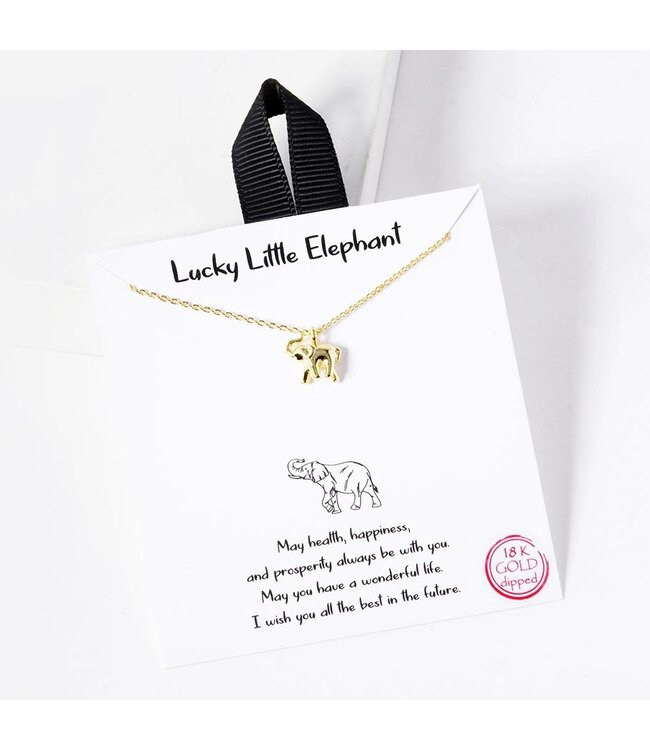 Lucky Little Elephant Necklace