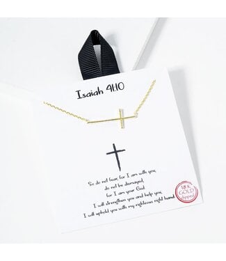 Isaiah 41:10 Necklace - Gold