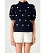 Sierra Heart Shape Embroidery Sweater