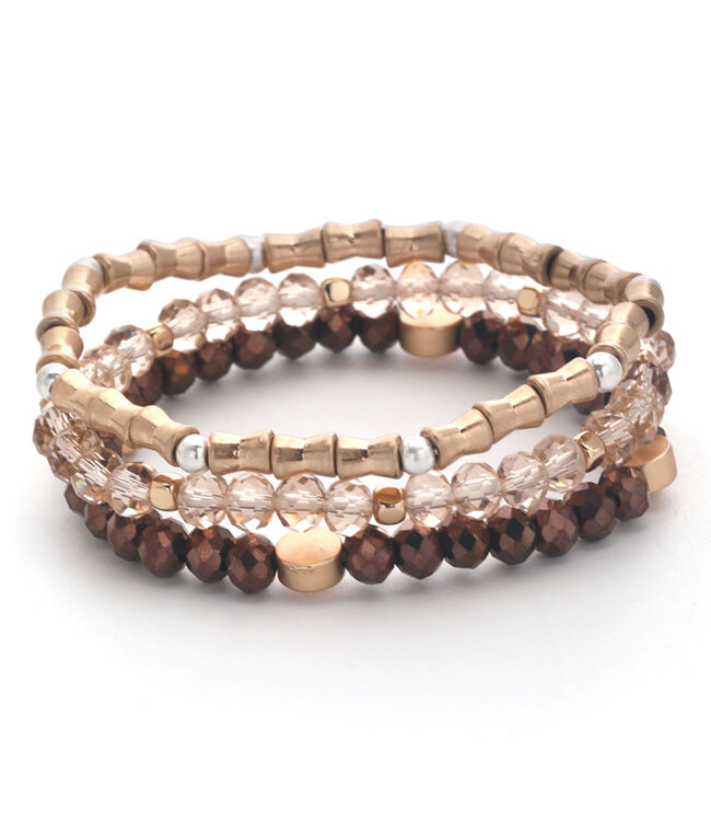 Multi Mix Bead Stretch Bracelet